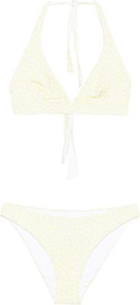 Fisico Bikini a pois - Verde