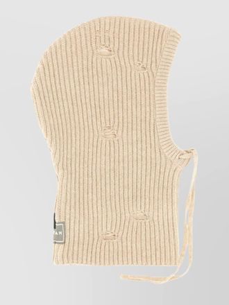 Maison Margiela wool ribbed balaclava