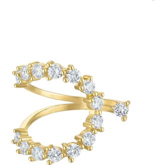 BEN ONI Goldtone Cubic Zirconia Open Ring at Nordstrom