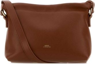 A.P.C. Karamel Ninon Crossbody Tas - Dames - Schoudertassen - Bruin - ONE Size - Leer - Tassen