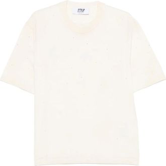 Golden Goose T-Shirts, female, White, Size: XS Cotton T-Shirt