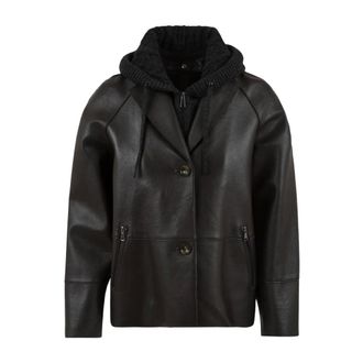 The Jackie Leathers Sun-Bonded Plong&eacute;e-jas - Dames - Jassen - Bruin - Maat: XL Zijde