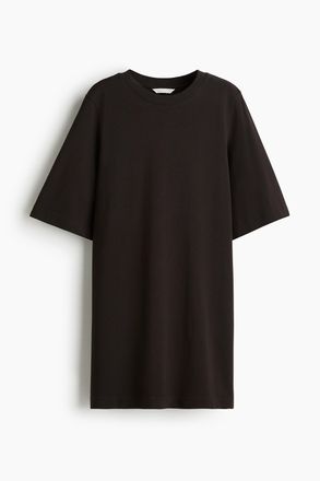 H&M T-Shirt-Kleid aus Baumwolle - Brown