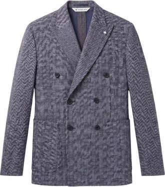 Manuel Ritz Giacca - Heren - Blazers - Blauw - S - Jassen