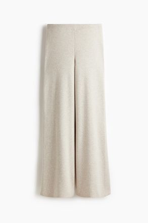 H&M Feinstrickhose - Hellbeigemeliert