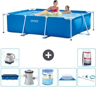 Intex Piscina Con Estructura Rectangular - 220x150x60 Cm - 7-piezas S30029