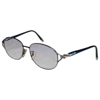 Celine Pre-owned Plastic Zonnebrillen - Dames - Pre-owned - Blauw - Maat: ONE Size