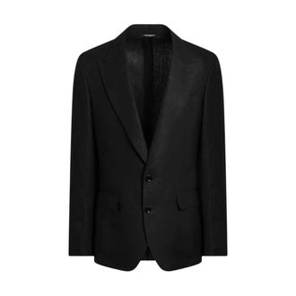 Dolce & Gabbana Blazers, male, Black, Size: M 2 Buttons Suit Jacket