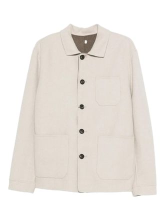 Liu Jo reversible jacket - men - Wool/Polyester/Other fibres - M - Neutrals