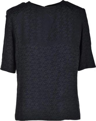 Pinko Luxe Zijden Blouse - Dames - Blouses - Zwart - XS - Overhemden