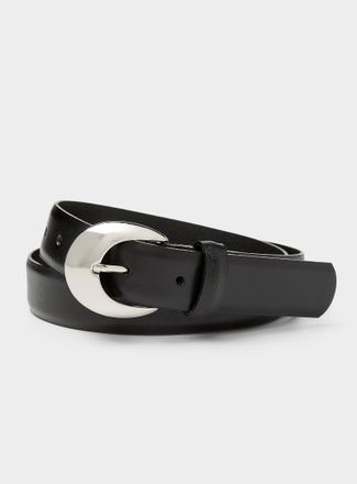 Simons Womens Bulky D-buckle leather belt