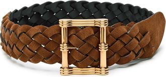 Etro Reversible Braided Suede Belt - Brown - 80 (UK10 / S)