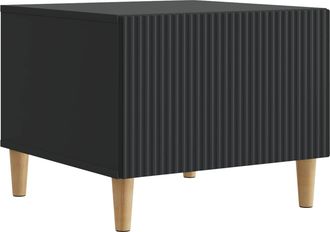 vidaXL Mesa De Caf&eacute; Negro 49 X 50 X 40 Cm Madera De Ingenier&iacute;a Vidaxl