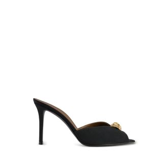 Giuseppe Zanotti Intriigo Leren Mules - Dames - Muiltjes - Zwart - 38 EU - Leer - Schoenen
