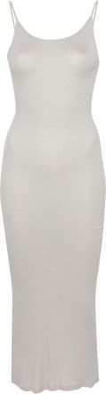 Majestic Filatures ribbed maxi dress - women - Viscose/Elastane - 3 - Grey