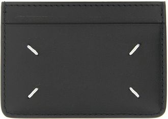 Maison Margiela Grained Calfskin Card Case - Black