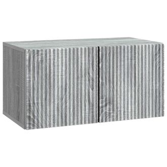 vidaXL Mueble Para Tv De Pared Gris Sonoma 59,5 X 31 X 30 Cm Vidaxl