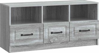 vidaXL Mueble De Tv Con Caj&oacute;n Gris Sonoma 102 X 34,5 X 47 Cm Vidaxl