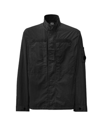 C.P. Company C. P.Company-Flatt Nylon Jacket With Logo Iconic Detail-Uomo