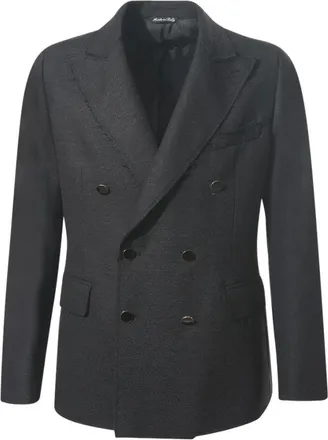 Reveres 1949 Giacca Doppiopetto - - Jackets - Uomo - Nero - XL