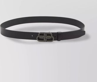 Balenciaga adjustable length smooth leather belt
