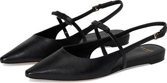 Kate Spade New York Carolina Slingback Flat Womens Shoes Black : 5.5 M, Leather
