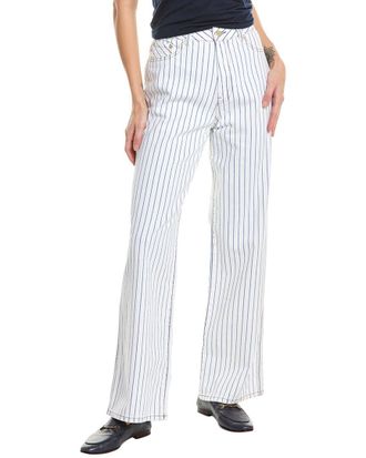 DL1961 Gisele High-Rise Nautical Stripe Wide Leg Jean