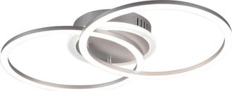 Reality Reality Leuchten - Plaf&oacute;n Led Aluminio Doble Circulo Venida 25w Regulable L50 Cm Trio Lighting