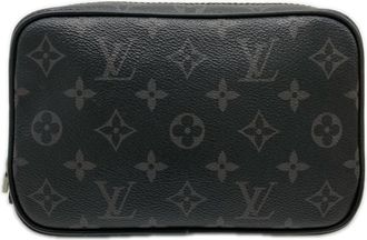 Louis Vuitton Black Gray Monogram Eclipse Pouch (Pre-Owned)