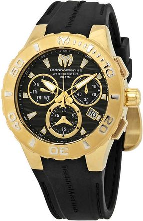Technomarine Cruise Medusa Chronograph Black Dial Mens Watch 115076