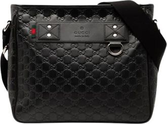 Gucci Pre-owned Cross Body Bags, female, Black, Size: ONE SIZE Pre-owned Vintage Crossbody Bag