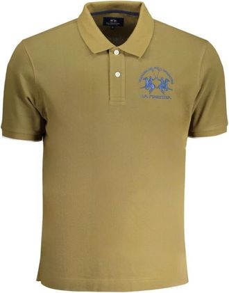 La Martina Polo Shirt van Katoen - Heren - Polos - Groen - S - Katoen - Tops