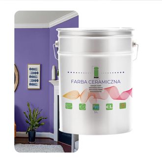 OEM Pintura Cer&aacute;mica Para Paredes, Lavable, Lila, Morado, 5l, Resistente A Las Manchas