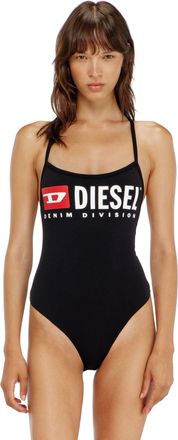 Diesel Bodysuit in cotton with T-back straps - Bodysuits - Woman - Black