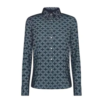 Roberto Ricci Design Shirts, female, Blue, Size: 2XS Lace Shirt