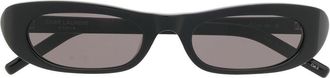 Saint Laurent Eyewear SL 557 slim oval sunglasses - unisex - Acetate - 53 - Black