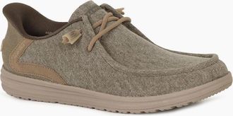 Skechers Mens Slip In Melson Mens Canvas Shoes - Tan - Size: 11
