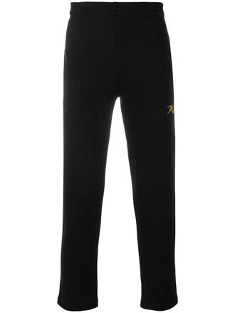 Kenzo tiger patch track pants - men - Cotton/Polyester - L - Black