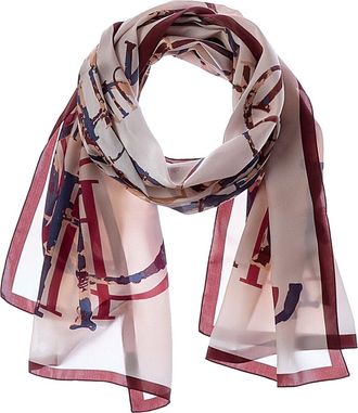 Jimmy Choo London Logo Silk Scarf