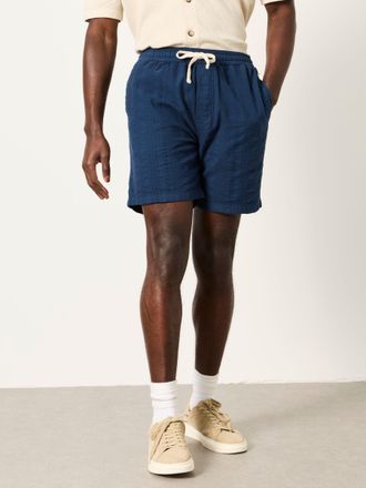 Fat Face FatFace Indigo Blue Ladram Self Stripe Shorts
