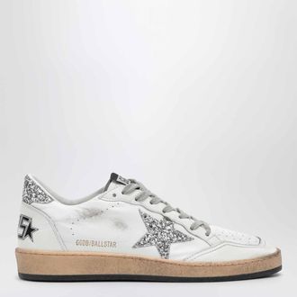 Golden Goose Sneaker Ball Star bianca/argento