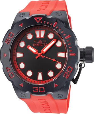 Invicta Mens Pro Diver 51mm Red Quartz Watch