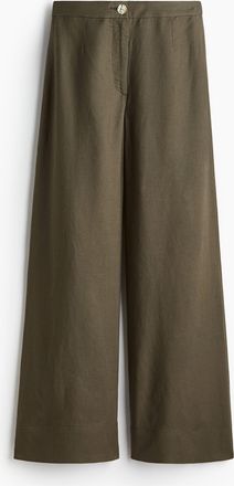 H&M Hose aus Leinenmix - Green