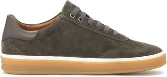 Kazar Schoenen, Heren, Grijs, 44 EU, Leer, Grijze sneakers met vetersluiting bovenwerk