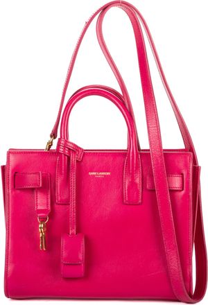 Saint Laurent Pre-owned Womens Nano Sac de Jour Shoulder Bag - Pink - One Size