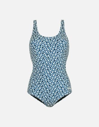 Regatta Womens Regatta Womens/Ladies Orla Kiely Jasmine Flower One Piece Swimsuit - Blue - Size: 16 uk