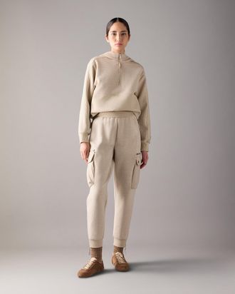 Moose Knuckles Womens Mixed Media Neoprene Joggers