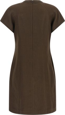 Brunello Cucinelli Womens Brown Viscose Short Dress