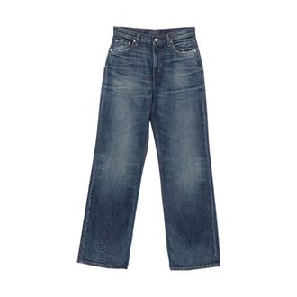 Haikure Korea Jeans - Dames - Regular Fit Jeans - Blauw - W28 - Katoen - Jeans