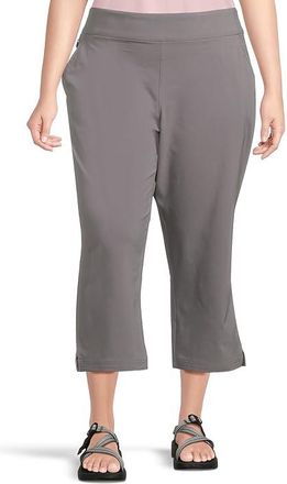 Columbia Plus Size All Seasonstm Capri Womens Casual Pants City Grey : 3X R, Elastane/Polyester
